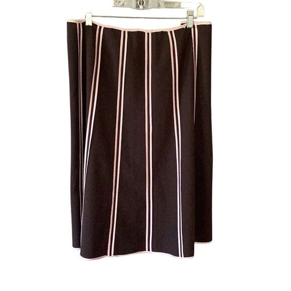 INC International Concepts A-Line Skirt Brown & Pink women’s 24W - Picture 2 of 6